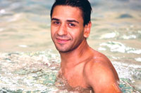 Mann im Wasser